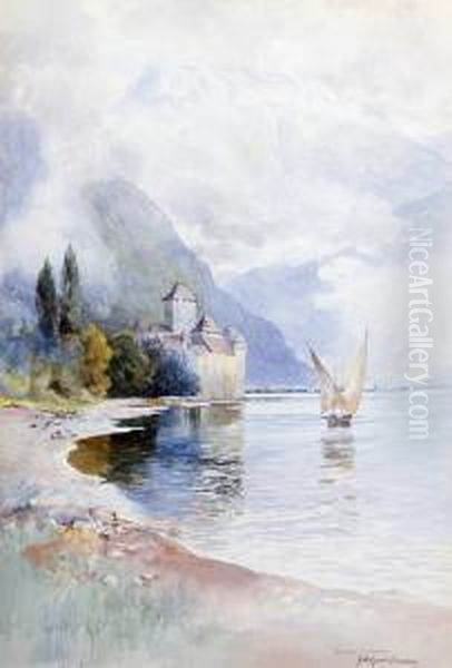 Chateau Chillon, Lake Geneva - view 1