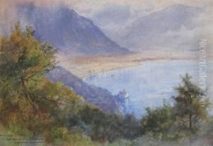 The Rhone Valley Lake Geneva, From Glion by George Swinstead