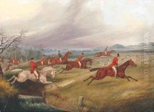 Full Cry - over the brook by Henry Thomas Alken