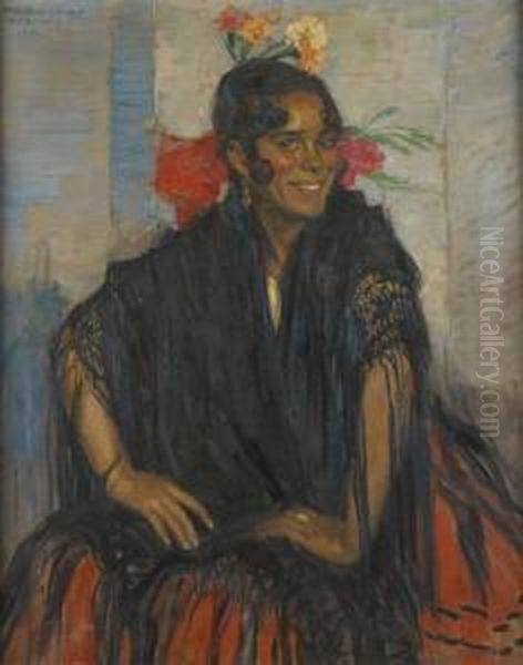 Jeune Fille Souriant A Grenade En 1924 - view 1