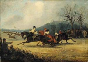 The Wakefield Steeplechase, 1849 by Henry Thomas Alken