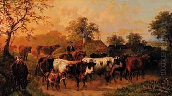 Untitled - Horse Rider And Cows - view 1