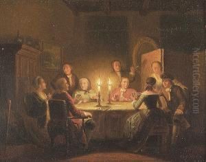 A Card Game By Candle Light