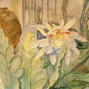 A Blooming Cactus by Anna L., Nee Hansen Syberg