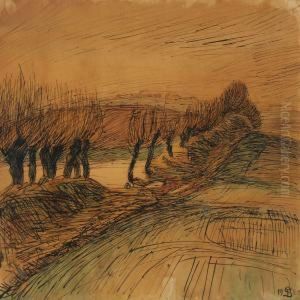 Open Fields And Naked Trees by Fritz Syberg