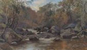 'on The Way To Crow Head Beck by John Syer