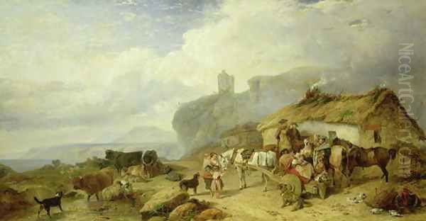Drover's Halt, Island of Mull in the Distance, 1845 - view 1