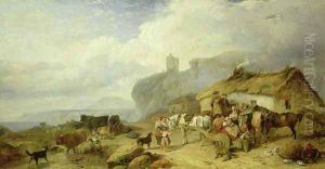 Drover's Halt, Island of Mull in the Distance, 1845 by Richard Ansdell