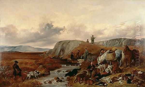Shooting Party in the Highlands, Halting for Lunch, 1840 - view 1