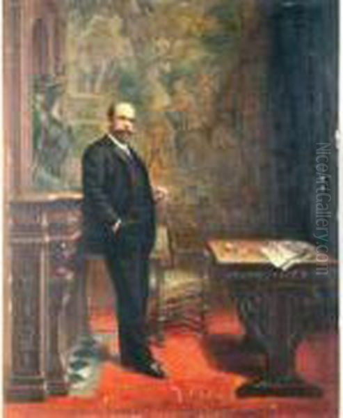 "portrait D'homme Dans Son Cabinet De Travail". - view 1