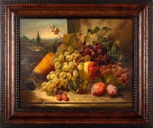 Still Life Of Fruit On A Ledge