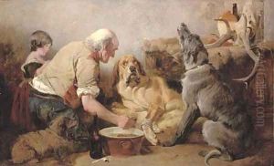 The Wounded Hound by Richard Ansdell
