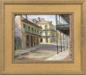 French Quarter Street Scene by George Gardner Symons