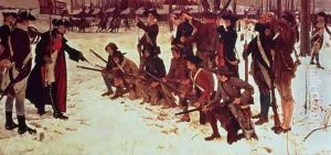 Baron von Steuben drilling American recruits at Valley Forge in 1778, 1911 by Edwin Austin Abbey