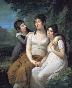 The condess with children by Andrea, the Elder Appiani