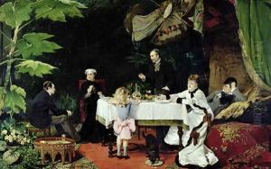 The Luncheon in the Conservatory, 1877 by Louise Abbema