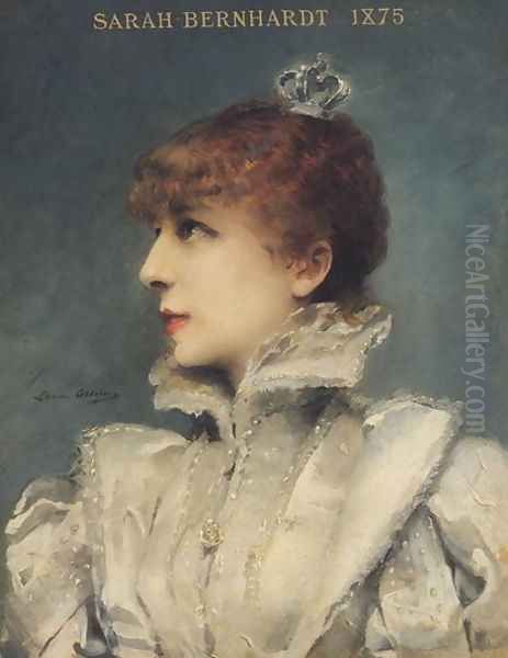 Sarah Bernhardt (1844-1923) 1875 - view 1