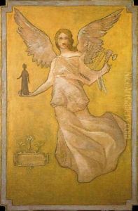 La Poesia Mistica by Edmond-Francois Aman-Jean