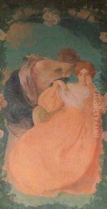 Confiding Secrets by Edmond-Francois Aman-Jean