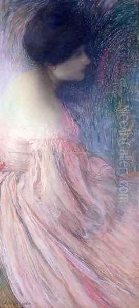 Femme En Robe Rose - view 1