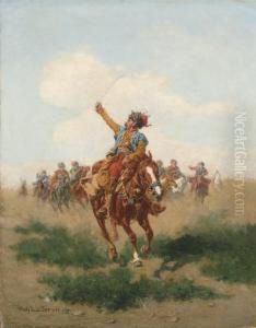 Cossacks On Horseback by Wladyslaw Szerner