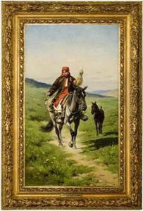 Huculka Na Koniu by Wladyslaw Szerner