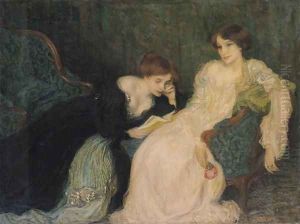 Intimacy by Edmond-Francois Aman-Jean