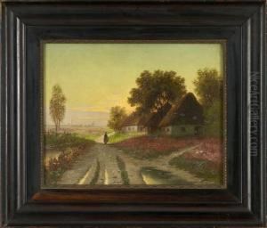 "woman On A Country Lane"