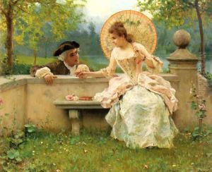 A Tender Moment in the Garden by Federico Andreotti