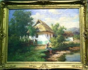 On The Banks Of A River by Tibor Szontagh
