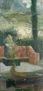 Studium Pejzazu Antycznego by Stanislaw Ksawery Szykier (Siekierz)