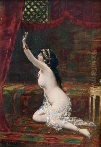 Pantalon Wohl Salome Auf Einem Teppich by Pantaleon Szyndler