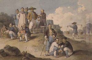 A group of Chinese watching the Earl Macartney's Embassy to China by William Alexander