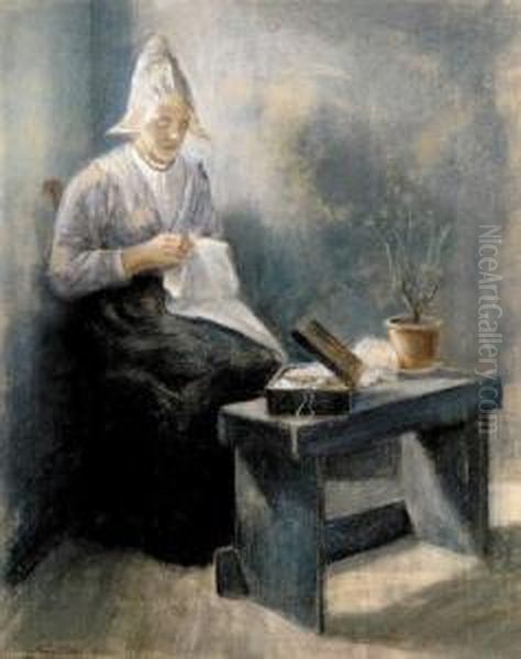 The Fisherman Wife Handworking - view 1