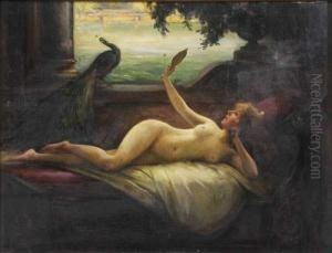 Junon Et Le Paon by Emile Tabary