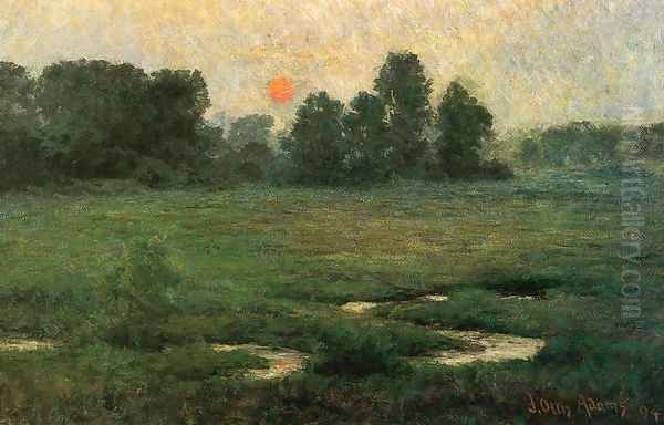 An August Sunset - Prarie Dell by John Ottis Adams