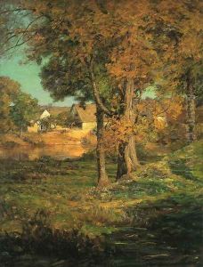 Thornberry's Pasture Brooklyn, Indiana by John Ottis Adams