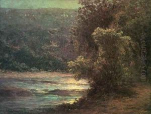 Moonlight on the Whitewater by John Ottis Adams