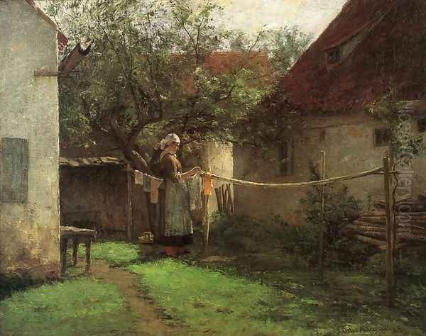 Wash Day, Bavaria by John Ottis Adams