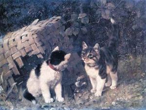 A Visitor to the Shelter by Julius Adam