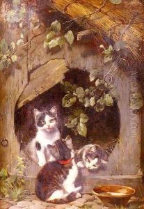 Playful Kittens by Julius Adam