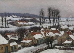 Village En Hiver by Jean-Francois Taelemans