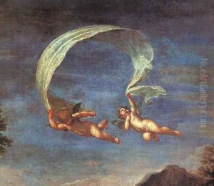 Adonis Led by Cupids to Venus (detail) 1600 by Francesco Albani