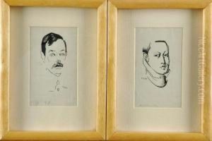 Cabeca De D. Sebastiao E Afonso Lopes Vieira by Jose Tagarro