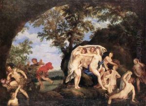 Diana and Actaeon 1625 by Francesco Albani