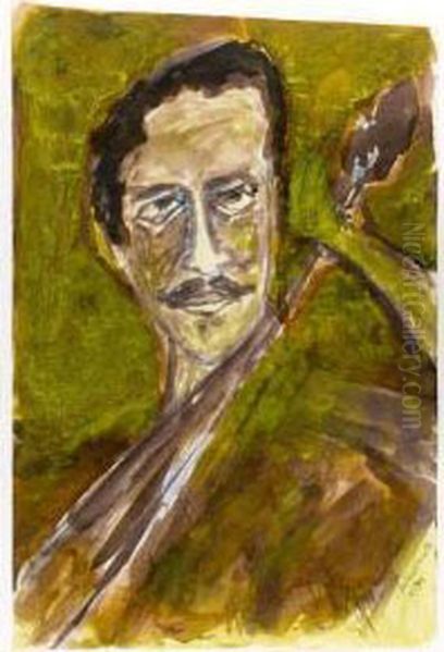 Untitled (portrait Of A Man With Moustache) - view 1