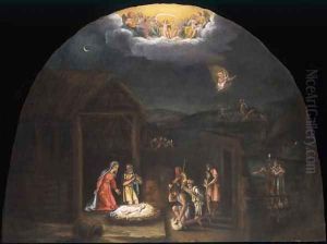 Landscape with the Adoration of the Shepherds by Francesco Albani