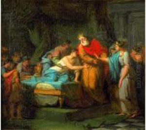 La Maladie D'antiochus by Jean-Joseph Taillasson