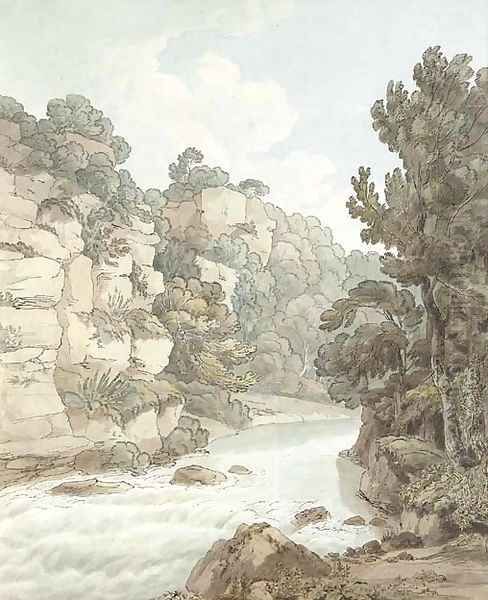 The river near Hawthornden, Devon - view 1
