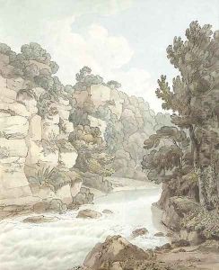 The river near Hawthornden, Devon by John White Abbott